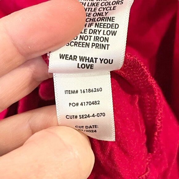 Torrid Super Soft Red Crew Long Sleeve Sleep Shirt What Fun Christmas Lights 6X - Picture 7 of 7